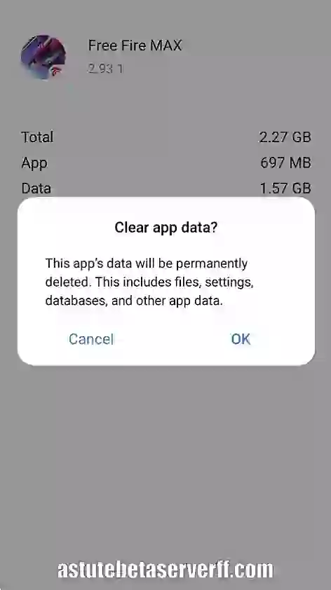 Free Fire Clear Cache Data 