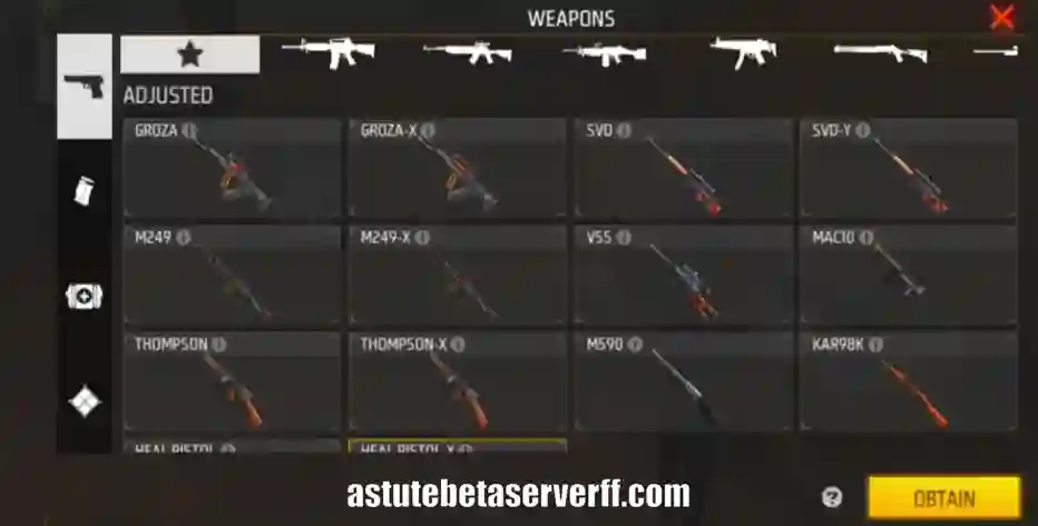 free fire Weapons, QoL & OB52 Meta